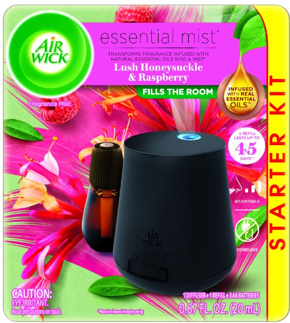 AIR WICK Essential Mist  Lush Honeysuckle  Raspberry  Kit